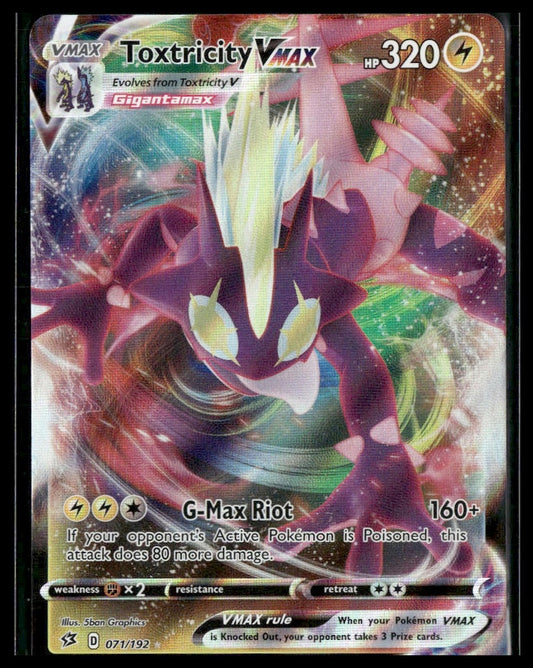 Toxtricity VMAX #071/192 Rebel Clash NM
