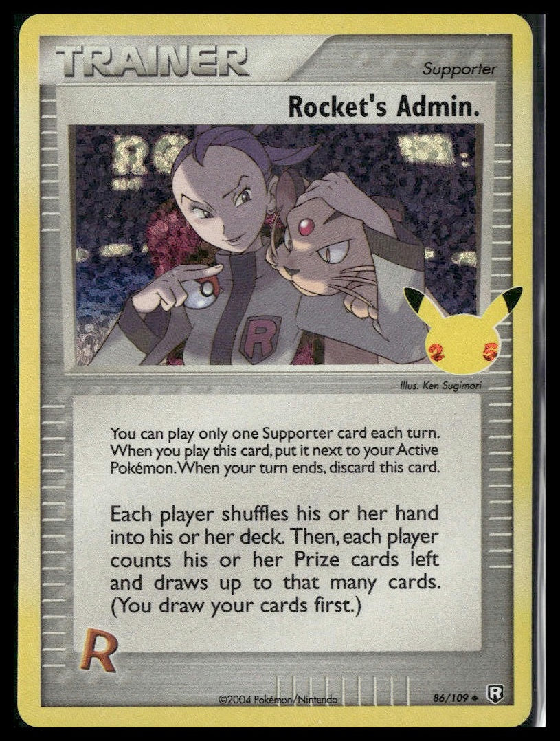 Rocket's Admin. #86/109 Celebrations: Classic Collection NM