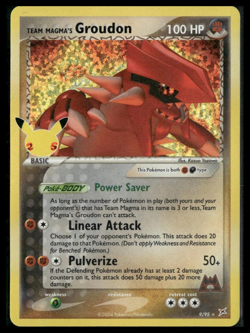 Team Magma's Groudon #9/95 Celebrations: Classic Collection NM