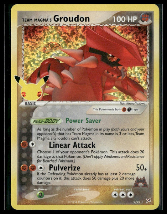 Team Magma's Groudon #9/95 Celebrations: Classic Collection NM