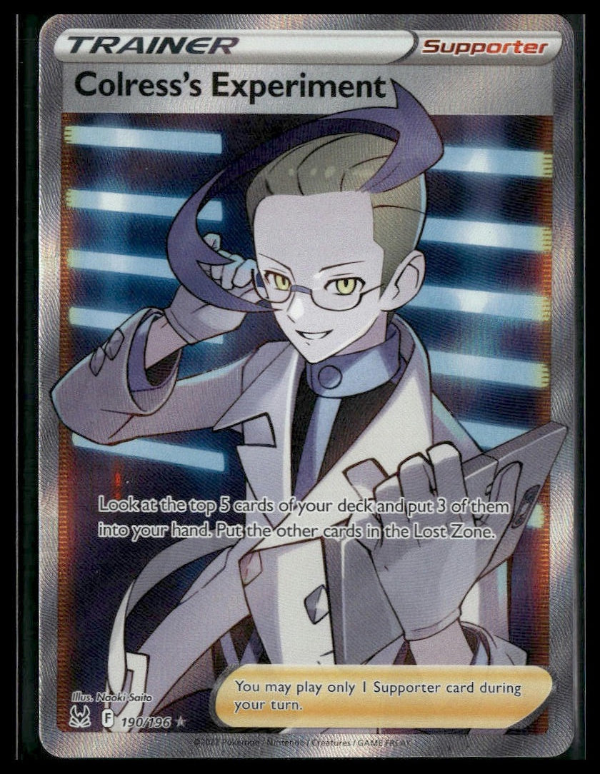 Colress's Experiment (Full Art) #190/196 Lost Origin NM