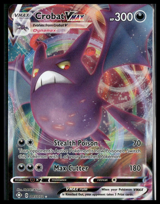 Crobat VMAX #045/072 Shining Fates NM