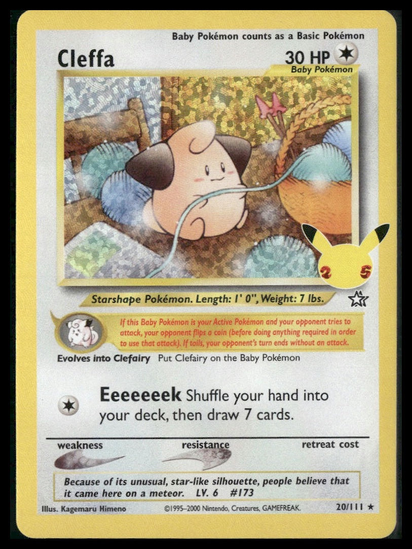 Cleffa #20/111 Celebrations: Classic Collection NM