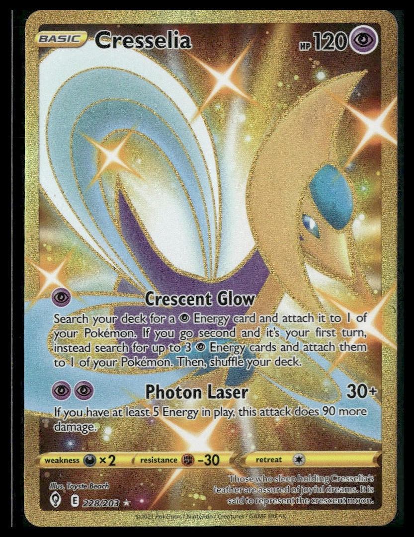 Cresselia (Secret) #228/203 Evolving Skies NM