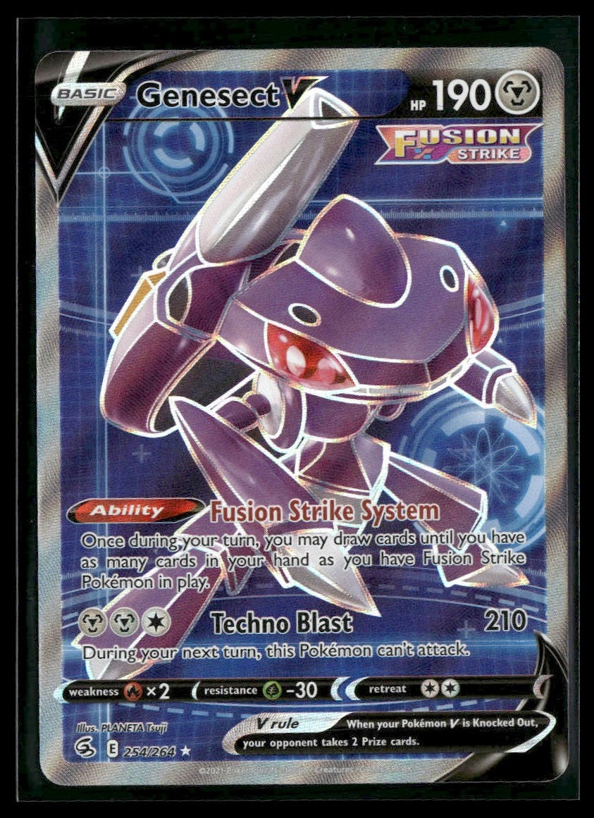 Genesect V (Full Art) #254/264 Fusion Strike NM