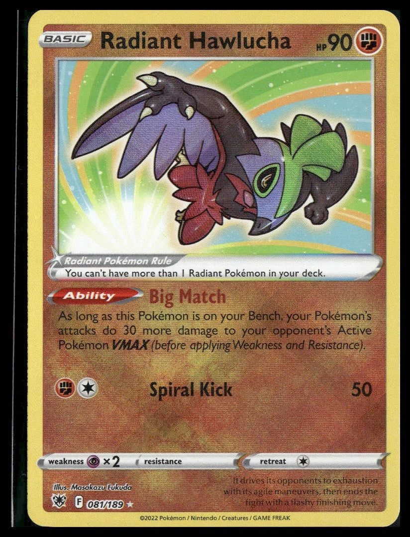 Radiant Hawlucha #081/189 Astral Radiance VLP