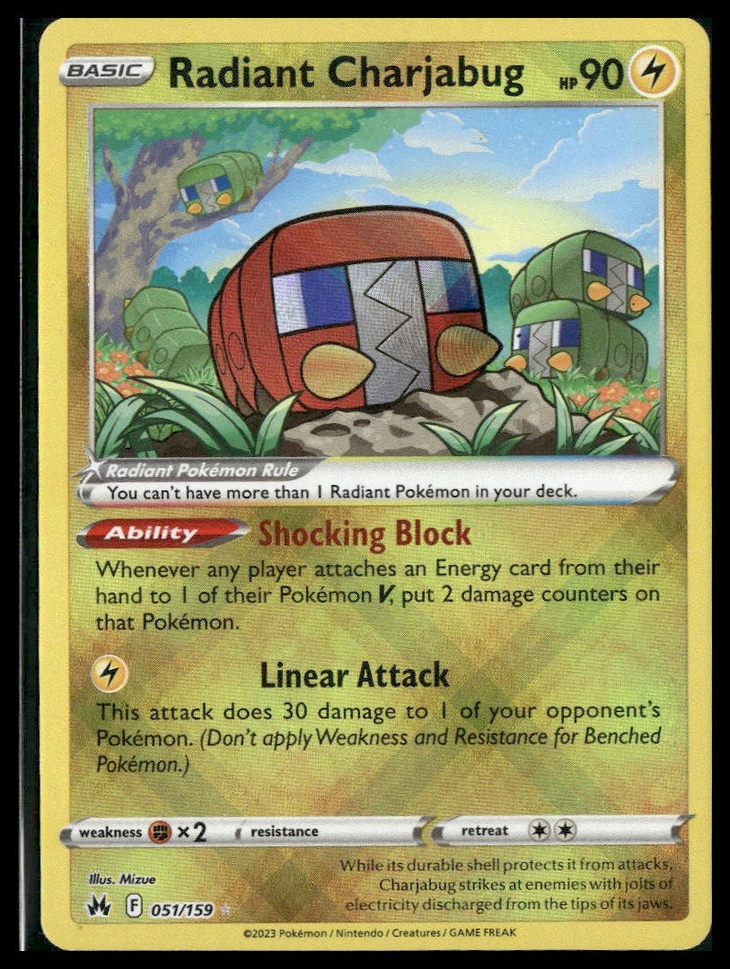 Radiant Charjabug #051/159 Crown Zenith NM