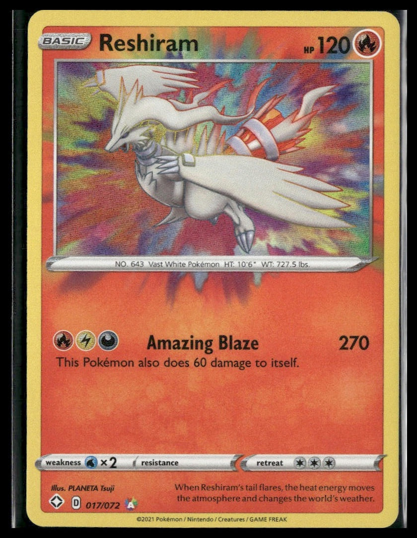Reshiram #017/072 Shining Fates NM