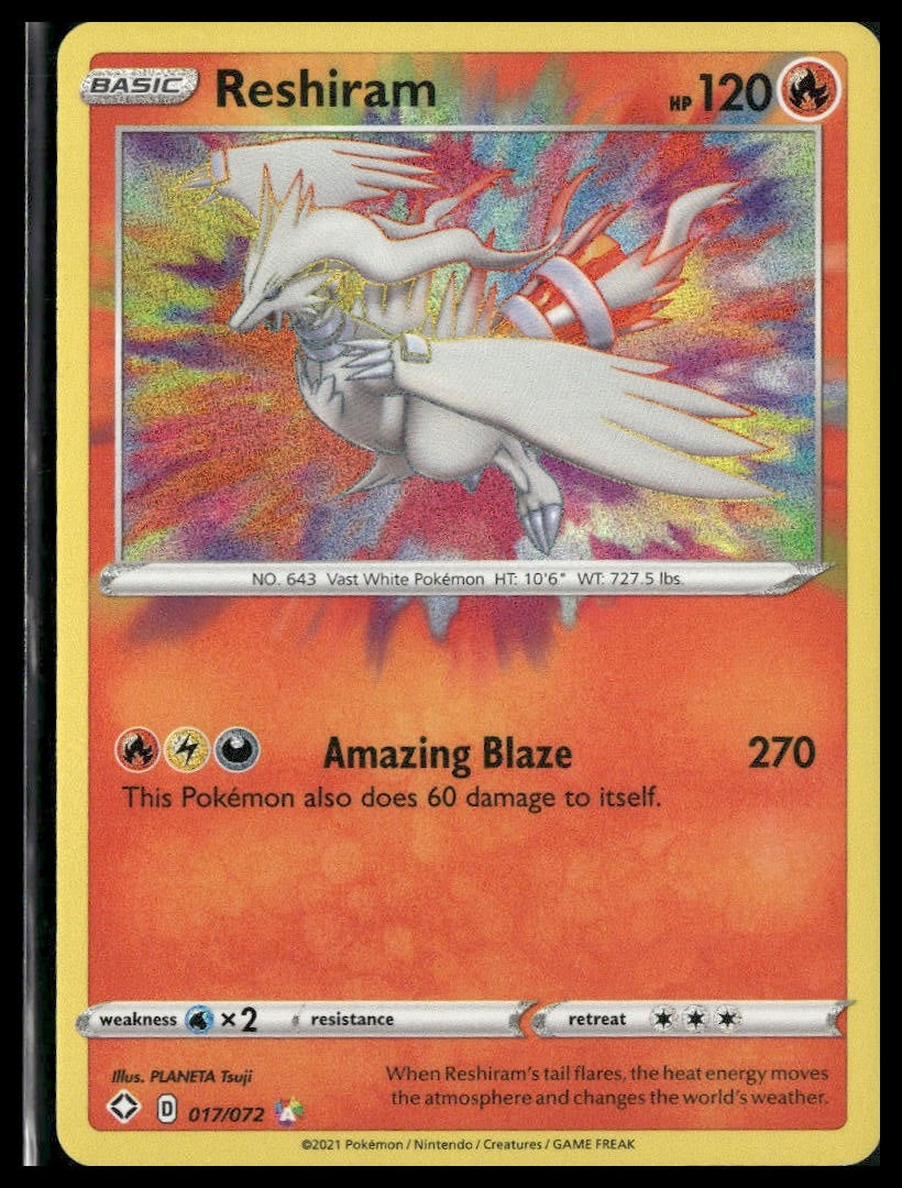 Reshiram #017/072 Shining Fates NM