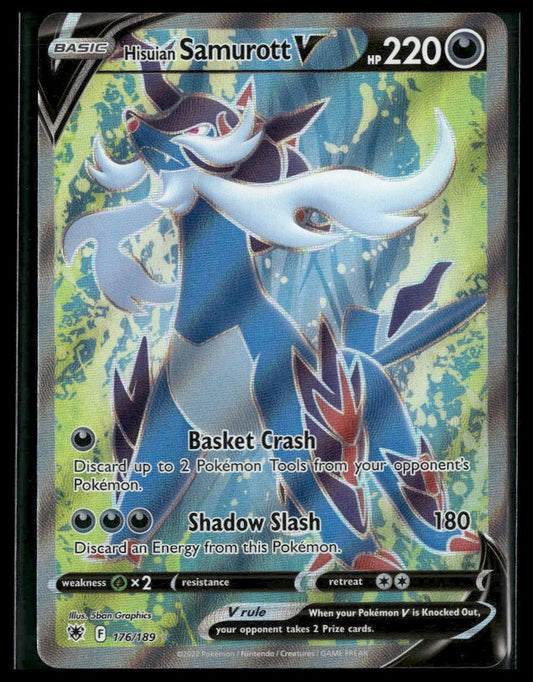 Hisuian Samurott V (Full Art) #176/189 Astral Radiance NM