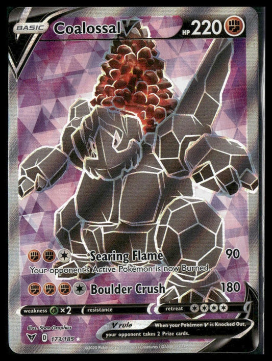 Coalossal V (Full Art) #173/185 Vivid Voltage NM
