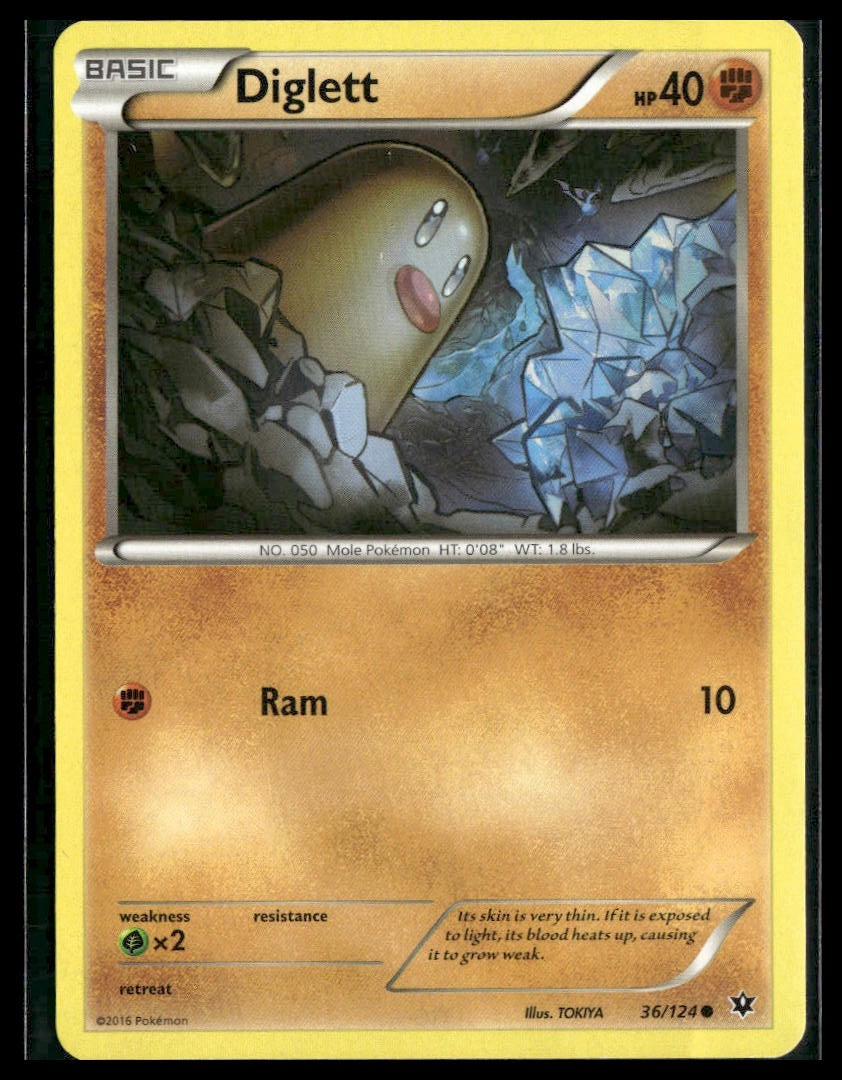 Diglett #36/124 XY - Fates Collide LP