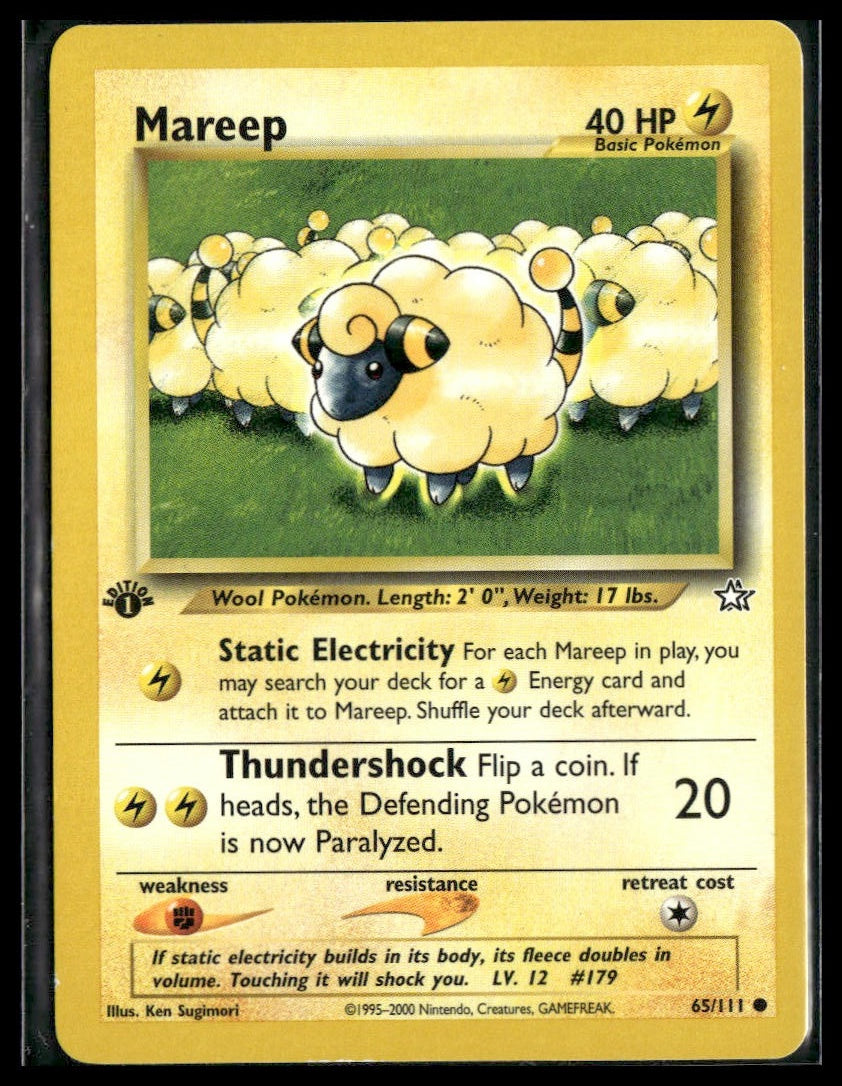 Mareep #065/111 1st Edition Neo Genesis LP