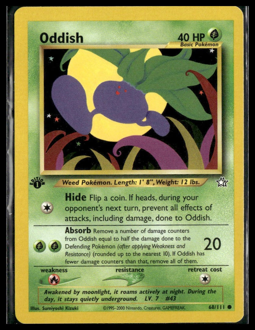 Oddish #068/111 1st Edition Neo Genesis LP