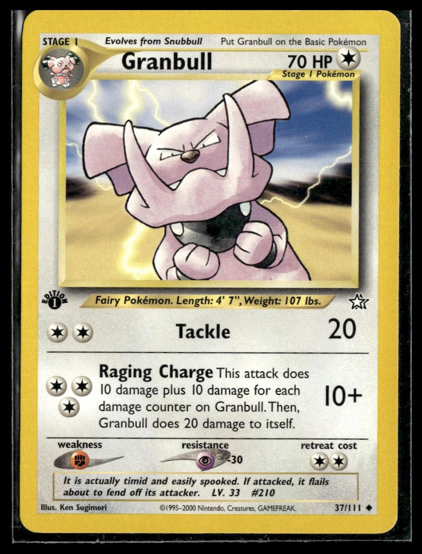 Granbull #037/111 1st Edition Neo Genesis LP