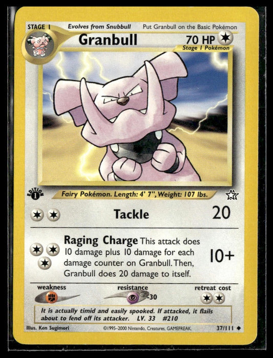 Granbull #037/111 1st Edition Neo Genesis LP