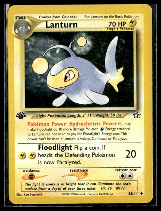 Lanturn #038/111 1st Edition Neo Genesis LP