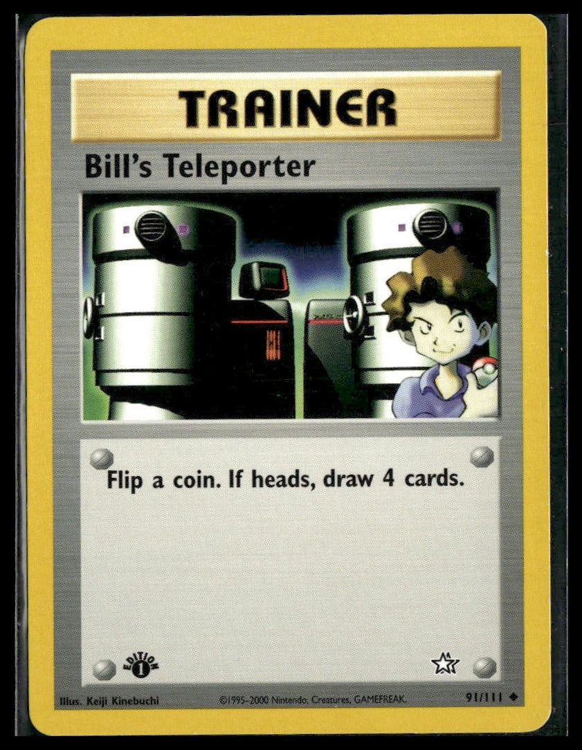 Bill's Teleporter #091/111 1st Edition Neo Genesis LP