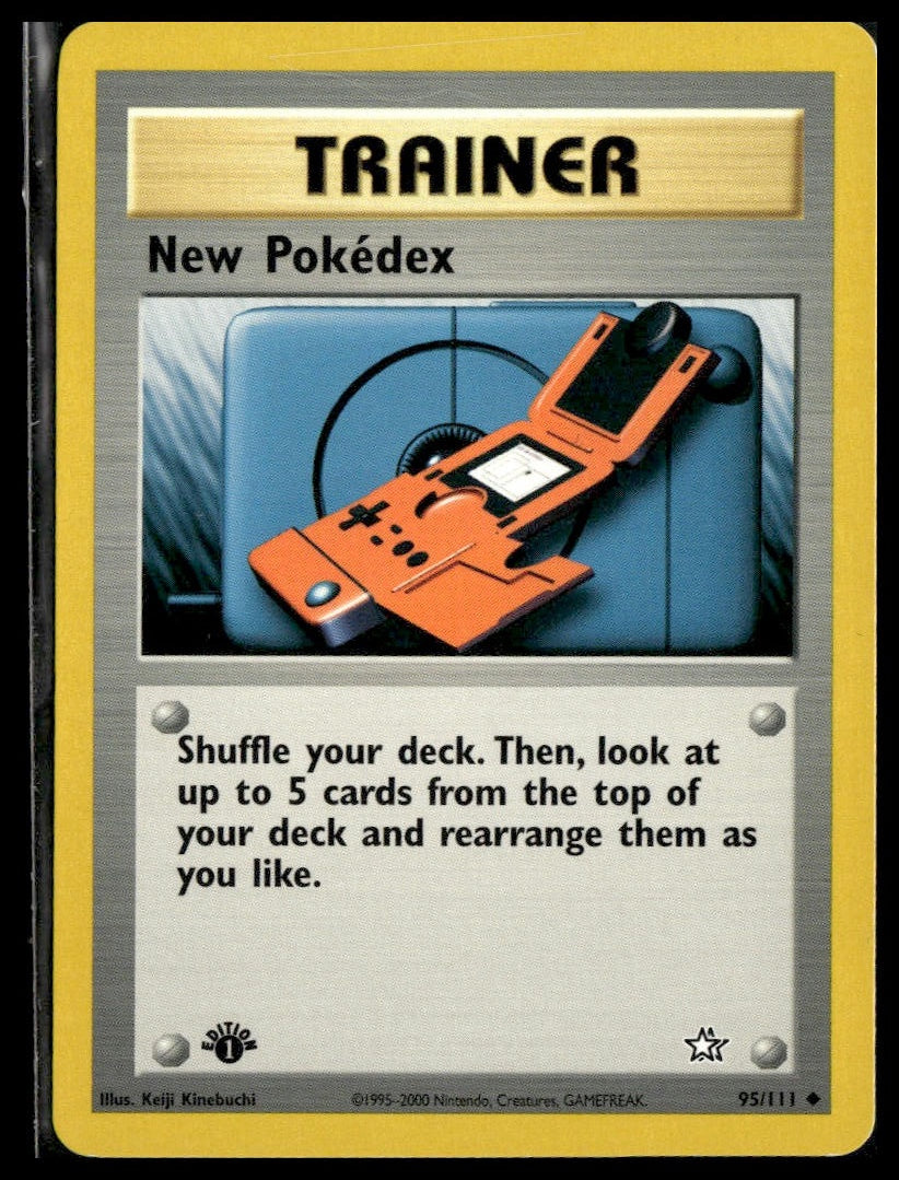 New Pokedex #095/111 1st Edition Neo Genesis LP