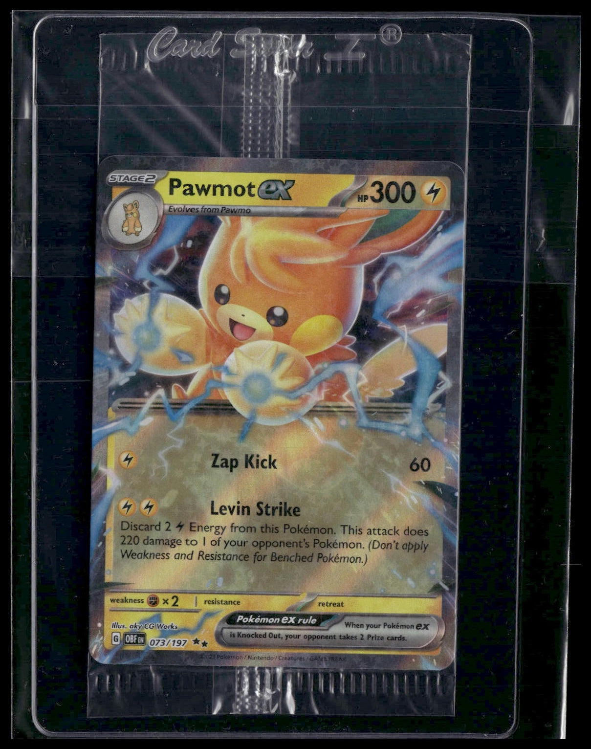Pawmot ex #073/197 SEALED Obsidian Flames Promo NM