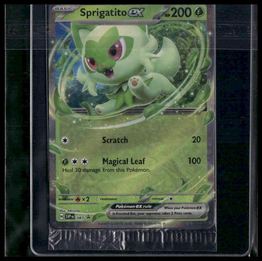 Sprigatito ex #087 SEALED Scarlet & Violet Promo Cards NM