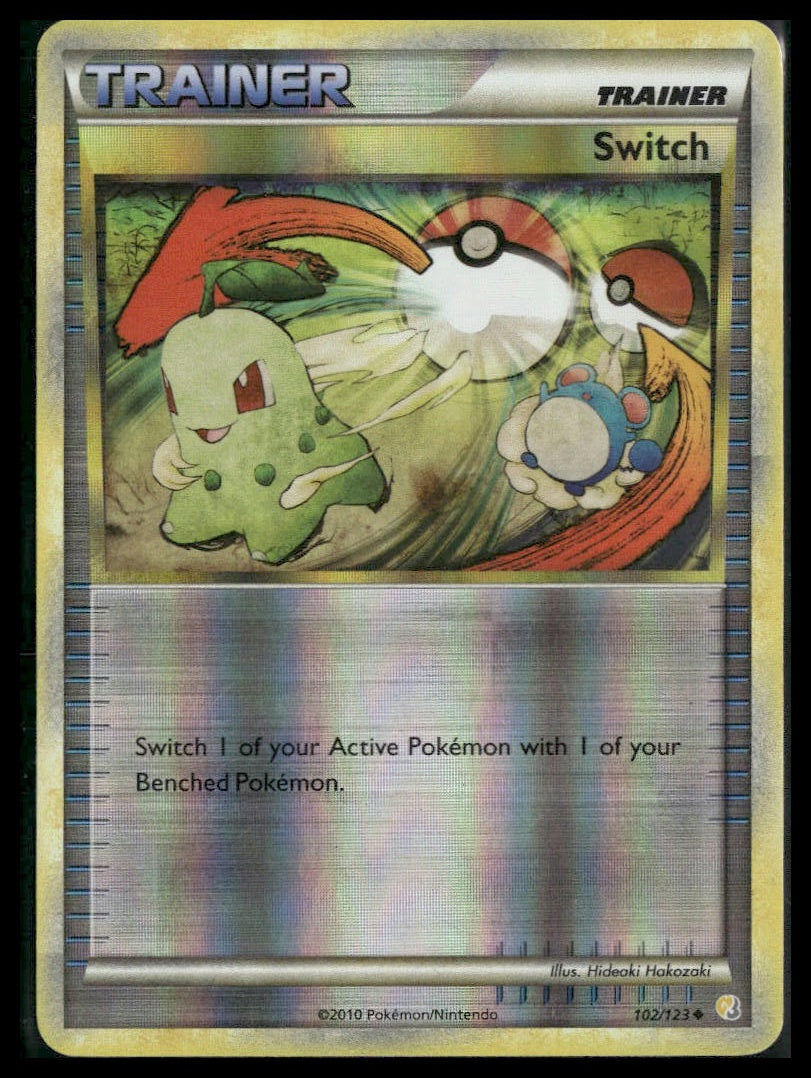 Switch #102/123 Reverse Holo HeartGold SoulSilver MP