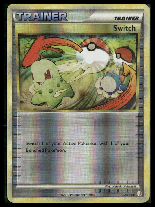 Switch #102/123 Reverse Holo HeartGold SoulSilver MP