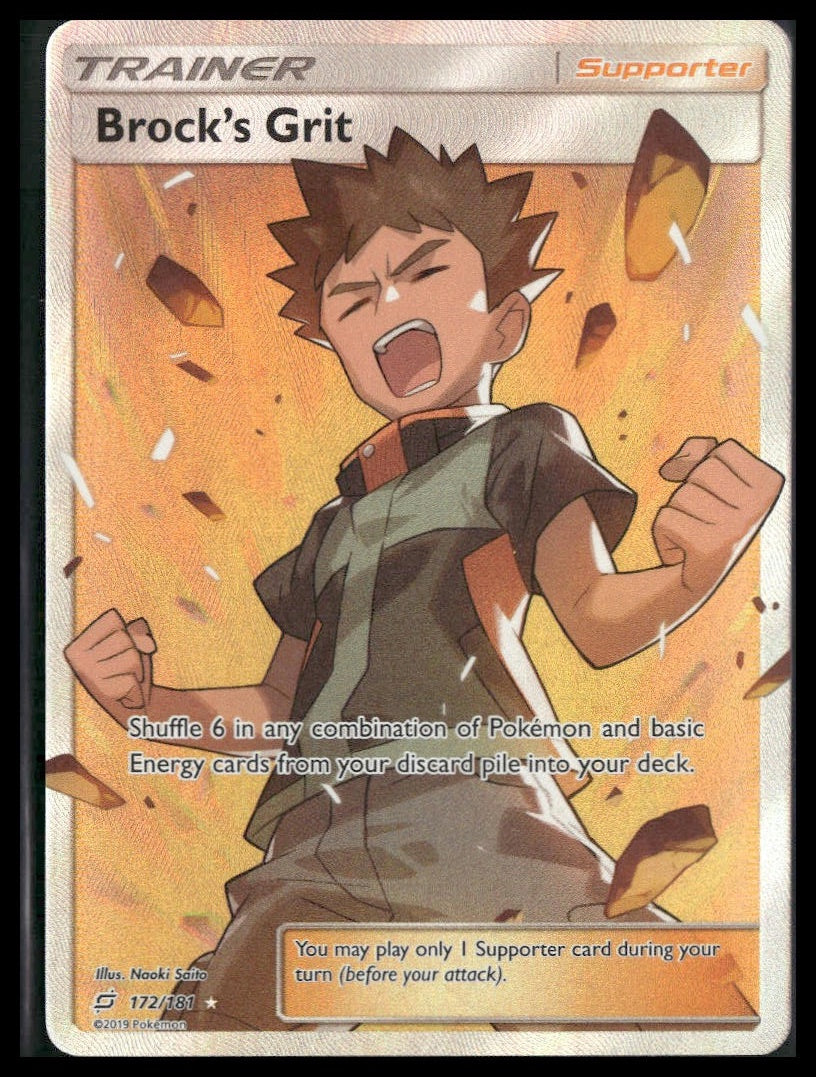Brock's Grit (Full Art) #172/181 SM - Team Up NM