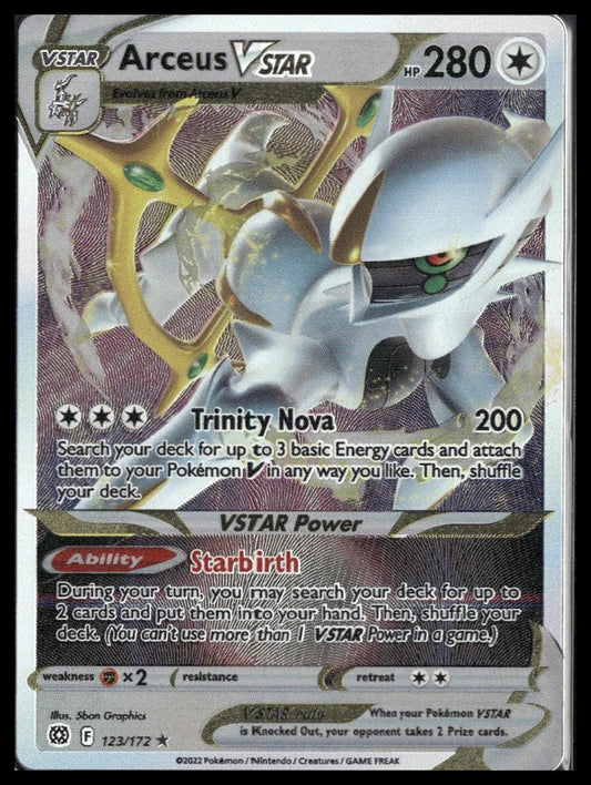 Arceus VSTAR #123/172 METAL Brilliant Stars NM