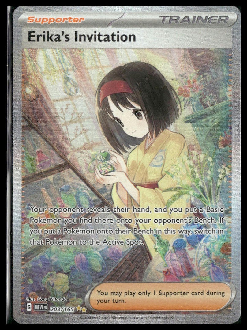 Erika's Invitation #203/165 Scarlet & Violet 151 NM