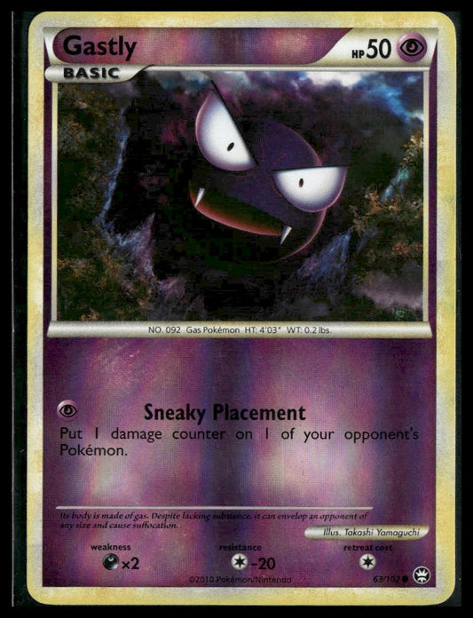 Gastly #63/102 Reverse Holo Triumphant LP