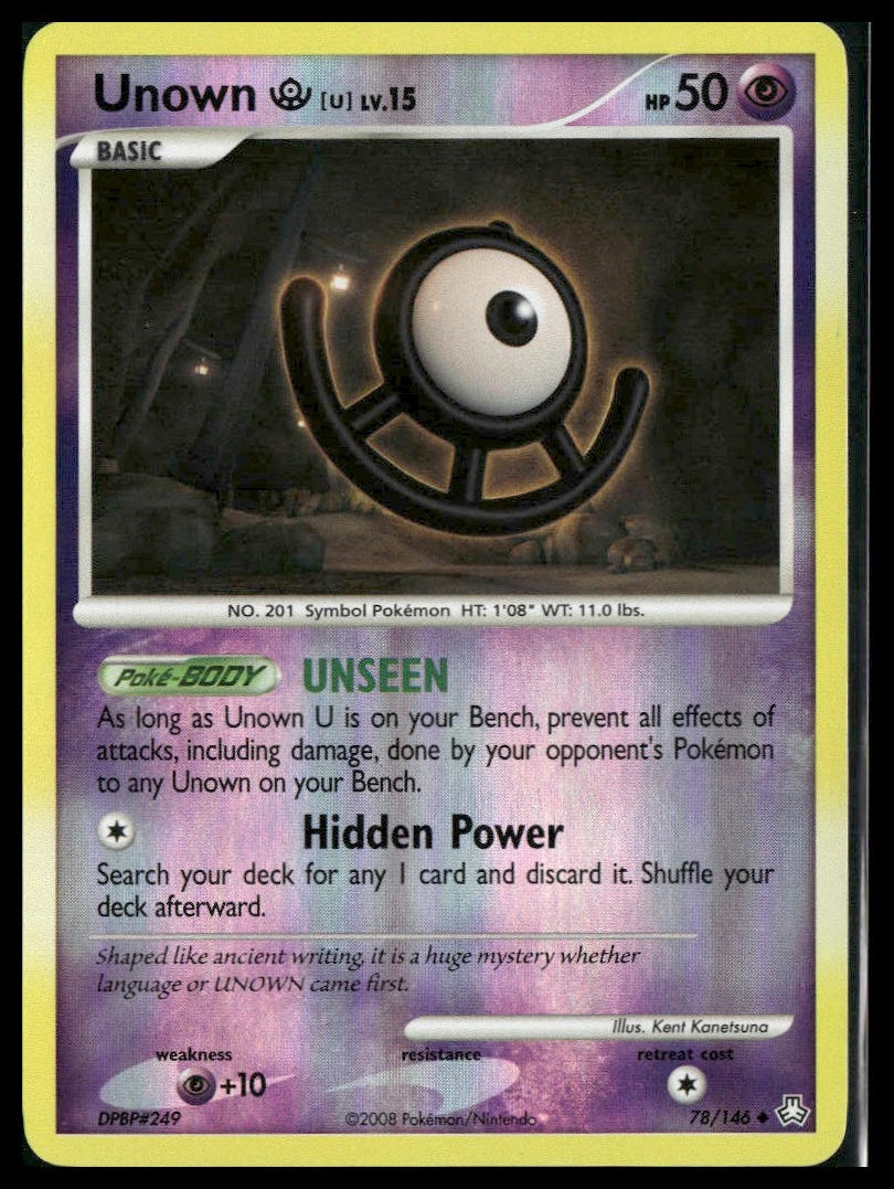 Unown (U) #78/146 Reverse Holo Legends Awakened LP
