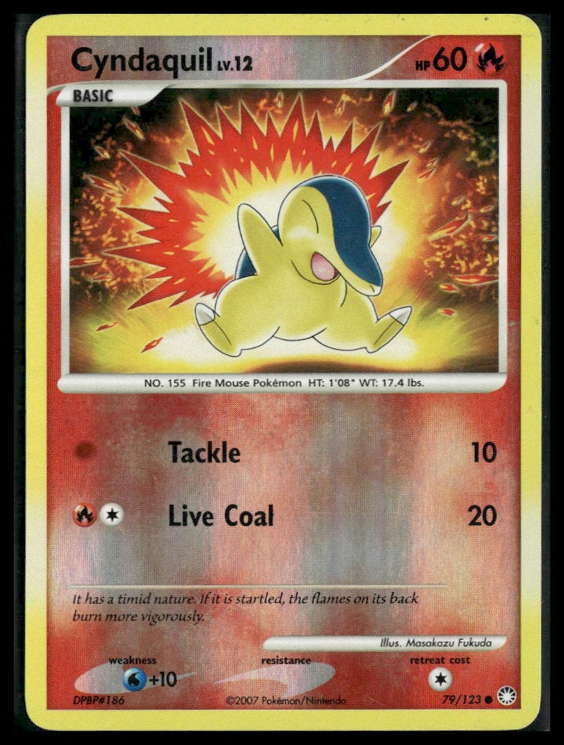 Cyndaquil #79/123 Reverse Holo Mysterious Treasures LP