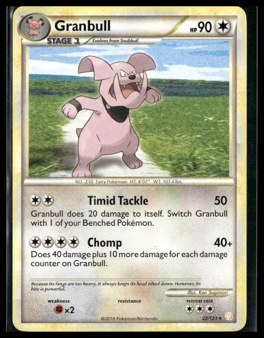 Granbull #22/123 HeartGold SoulSilver LP