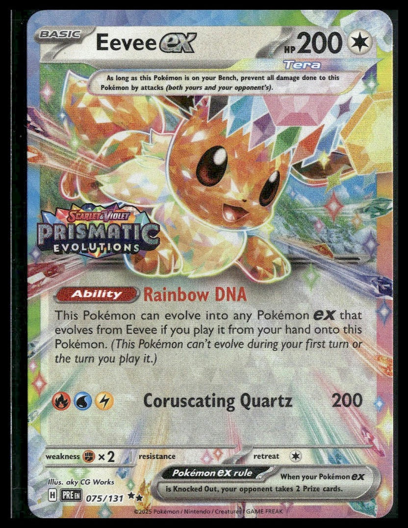 Eevee ex #075/131 STAMP Prismatic Evolutions NM