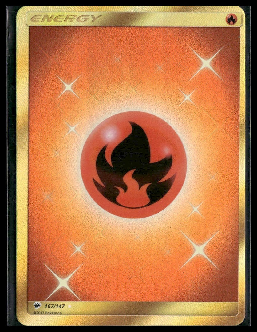 Fire Energy (Secret) #167/147 SM - Burning Shadows LP