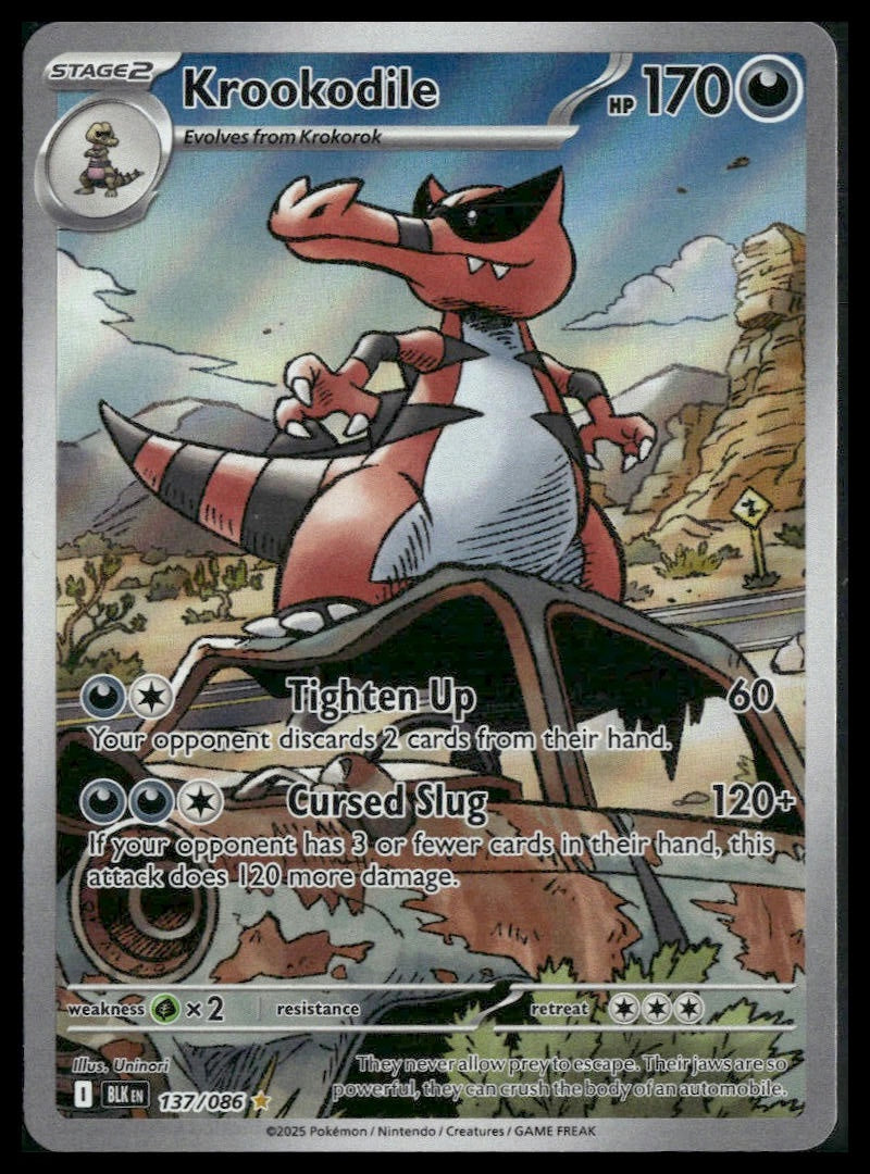 Krookodile #137/086 Black Bolt NM