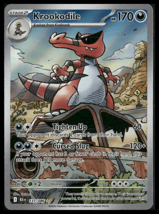Krookodile #137/086 Black Bolt NM