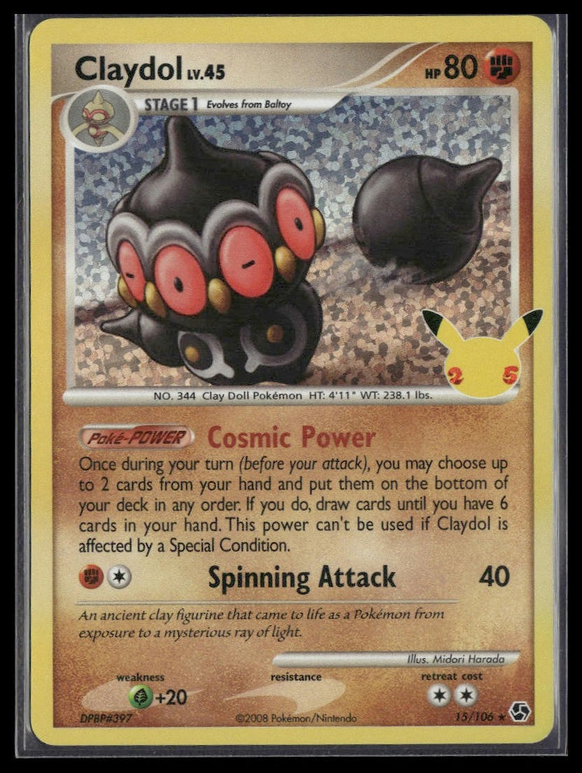 Claydol #15/106 Celebrations: Classic Collection NM