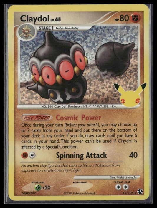 Claydol #15/106 Celebrations: Classic Collection NM