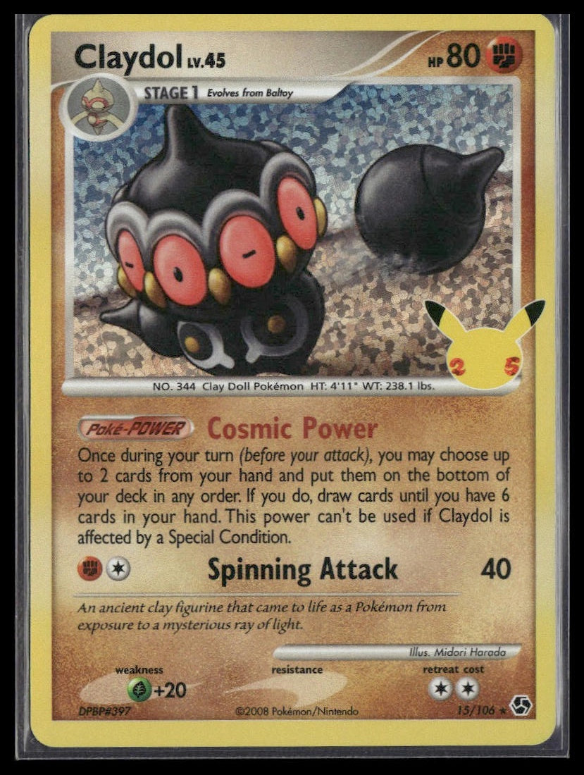 Claydol #15/106 Celebrations: Classic Collection NM