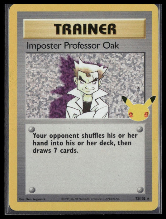Imposter Professor Oak #73/102 Celebrations: Classic Collection NM