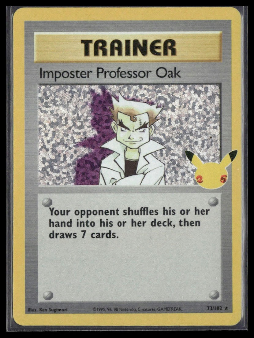 Imposter Professor Oak #73/102 Celebrations: Classic Collection NM