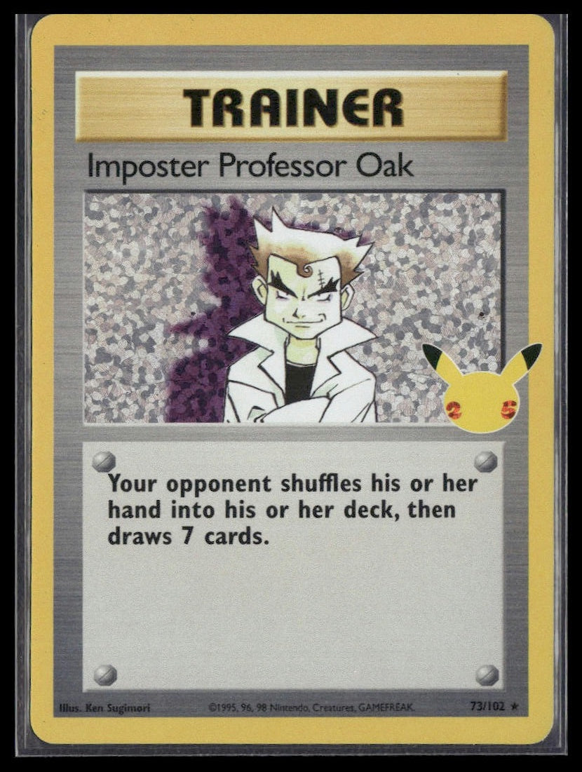 Imposter Professor Oak #73/102 Celebrations: Classic Collection NM