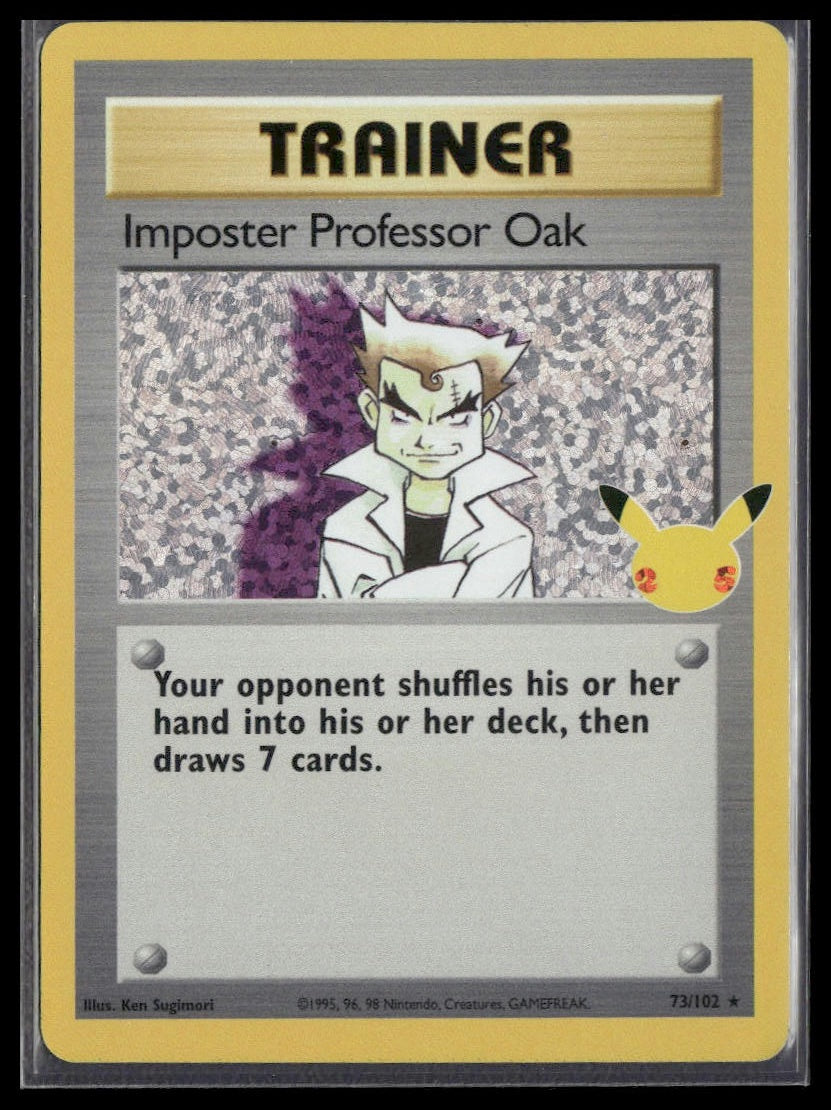 Imposter Professor Oak #73/102 Celebrations: Classic Collection NM