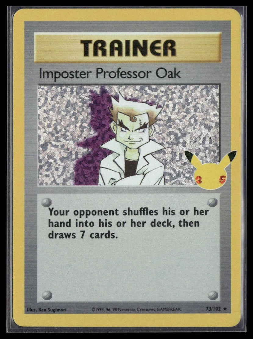 Imposter Professor Oak #73/102 Celebrations: Classic Collection NM