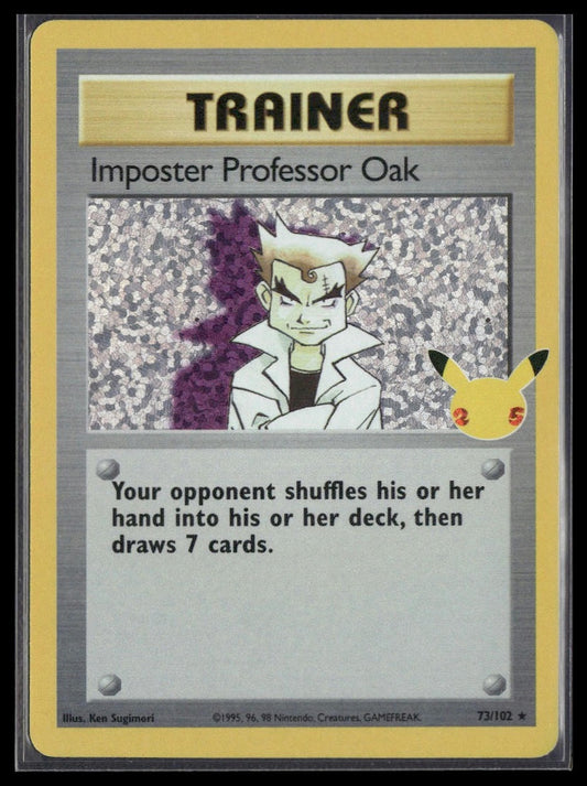 Imposter Professor Oak #73/102 Celebrations: Classic Collection NM
