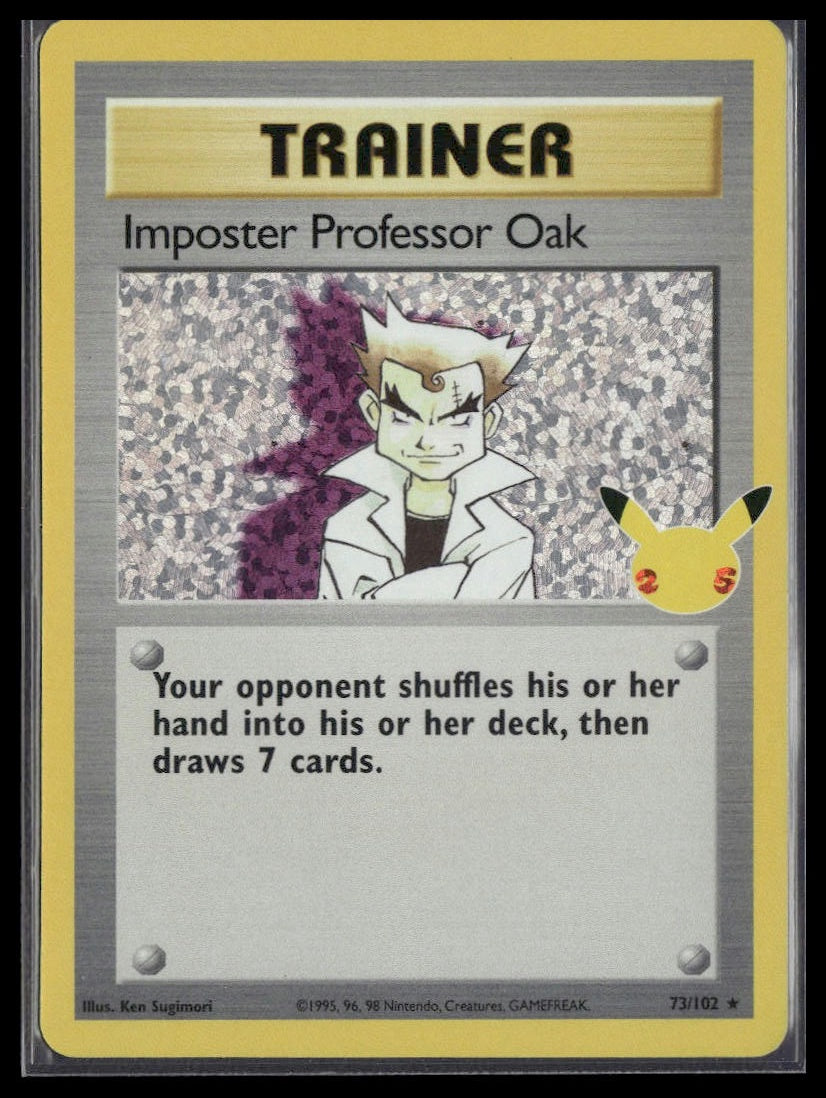 Imposter Professor Oak #73/102 Celebrations: Classic Collection NM