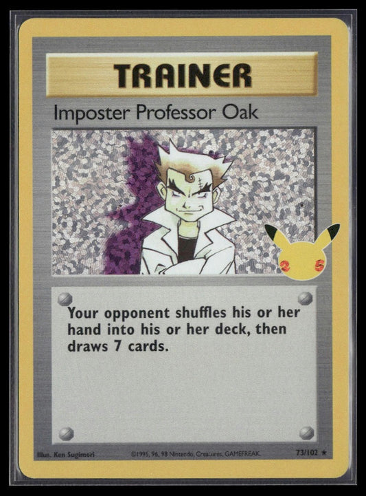Imposter Professor Oak #73/102 Celebrations: Classic Collection NM