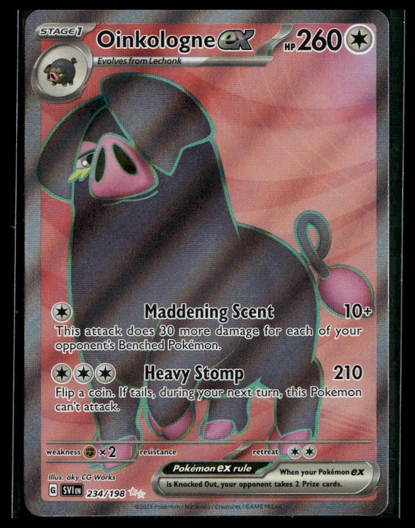 Oinkologne ex #234/198 Scarlet & Violet Base Set NM